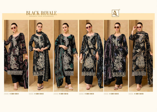 Black Royale Alok Viscose Reyon Karachi Salwar Suits Supplier Ahmedabad