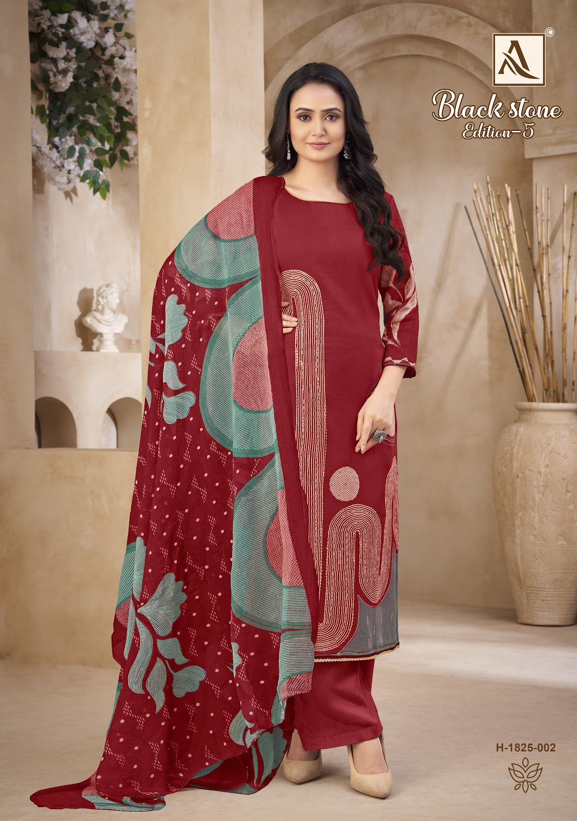 ब्लैक स्टोन एडिशन 5 आलोक ज़म कराची सलवार सूट सप्लायर भारत