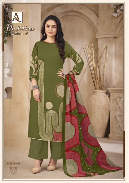 ब्लैक स्टोन एडिशन 5 आलोक ज़म कराची सलवार सूट सप्लायर भारत