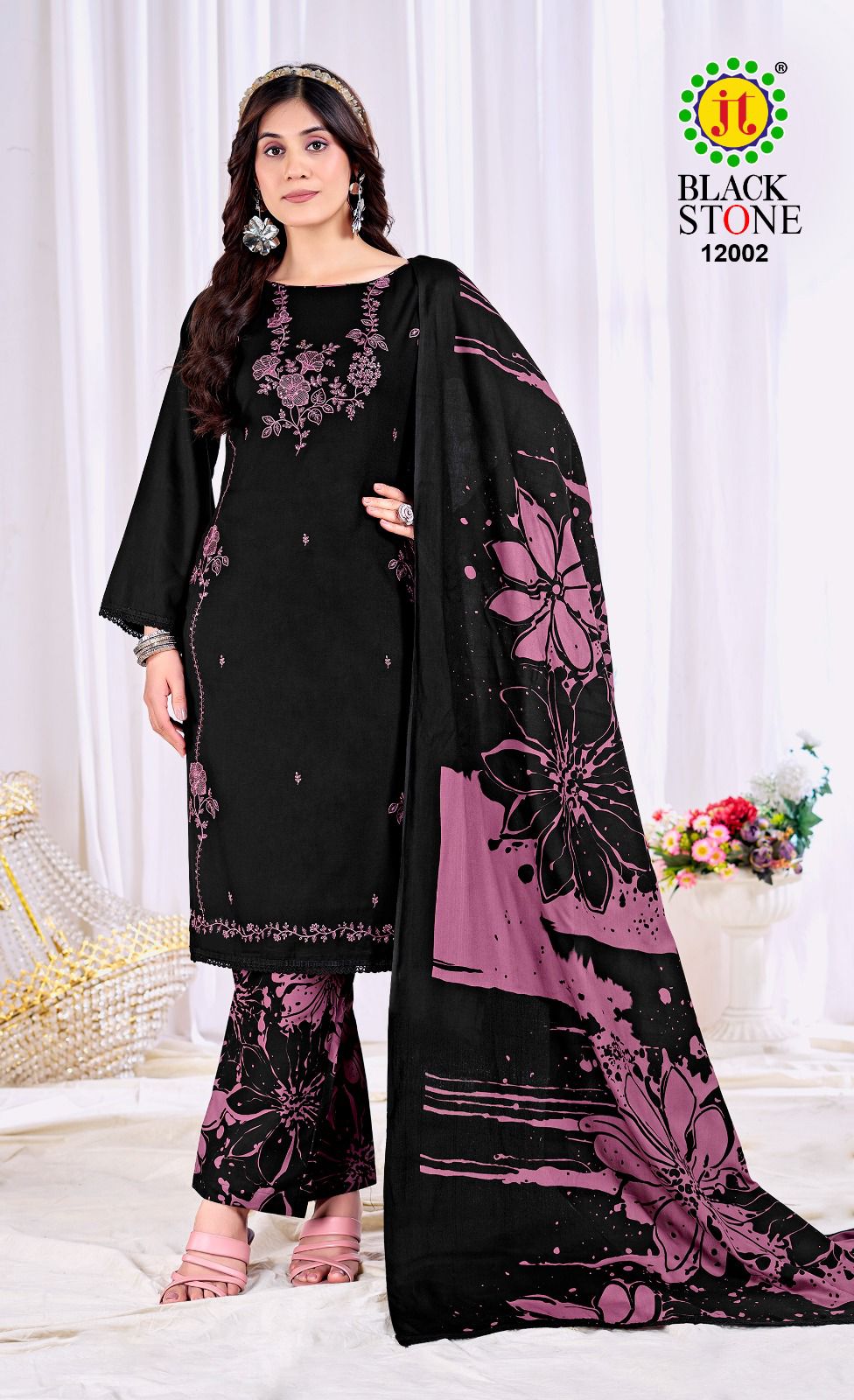 Black Stone Vol 12 Jt Rayon Pant Style Suits Exporter India