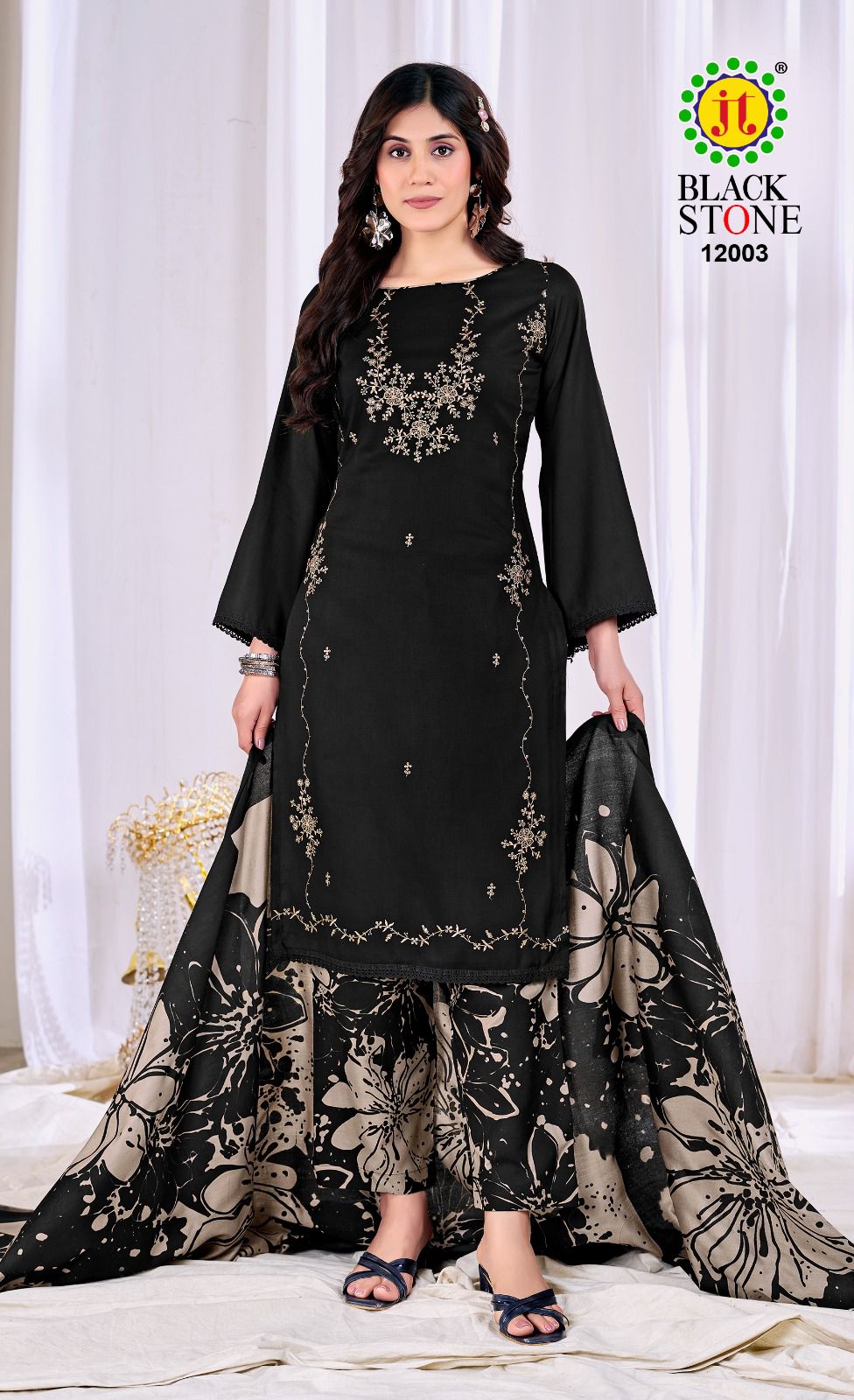 Black Stone Vol 12 Jt Rayon Pant Style Suits Exporter India