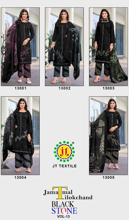 Black Stone Vol 13 Jt Rayon Pant Style Suits Supplier