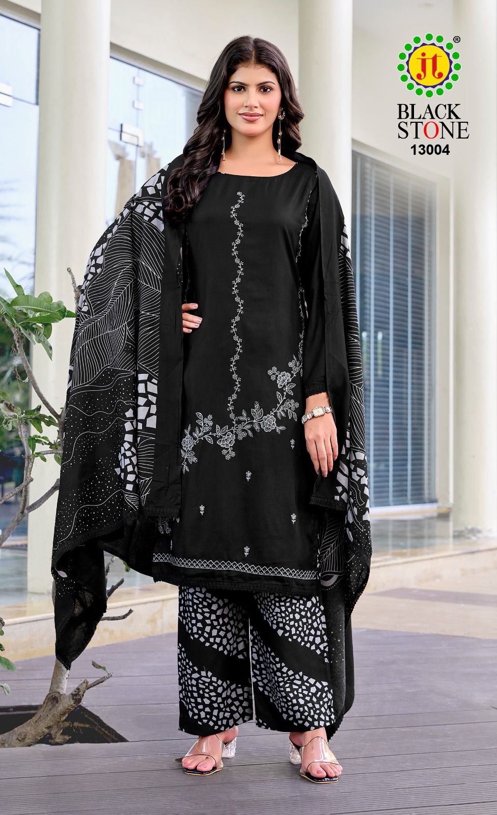 Black Stone Vol 13 Jt Rayon Pant Style Suits Supplier