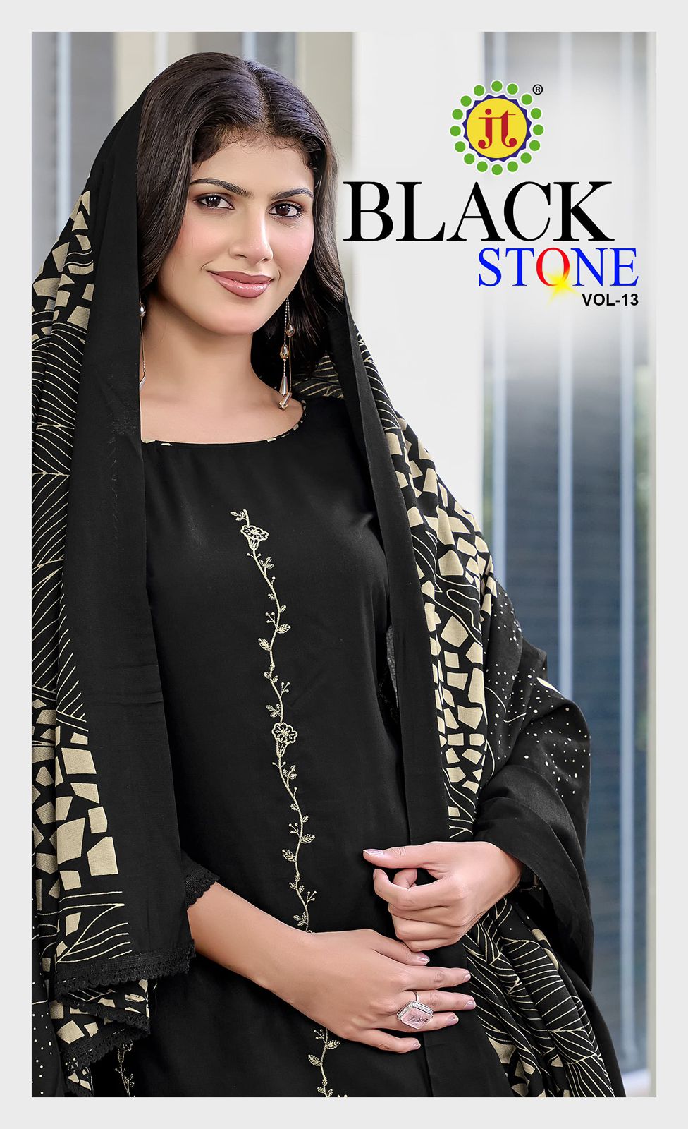 Black Stone Vol 13 Jt Rayon Pant Style Suits Supplier