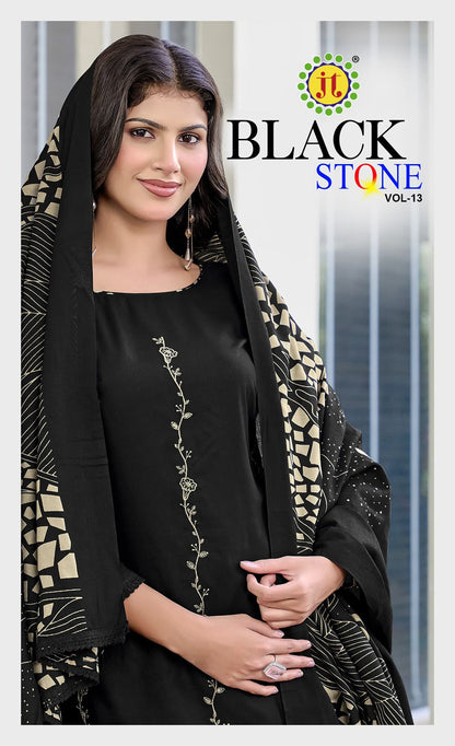 Black Stone Vol 13 Jt Rayon Pant Style Suits Supplier