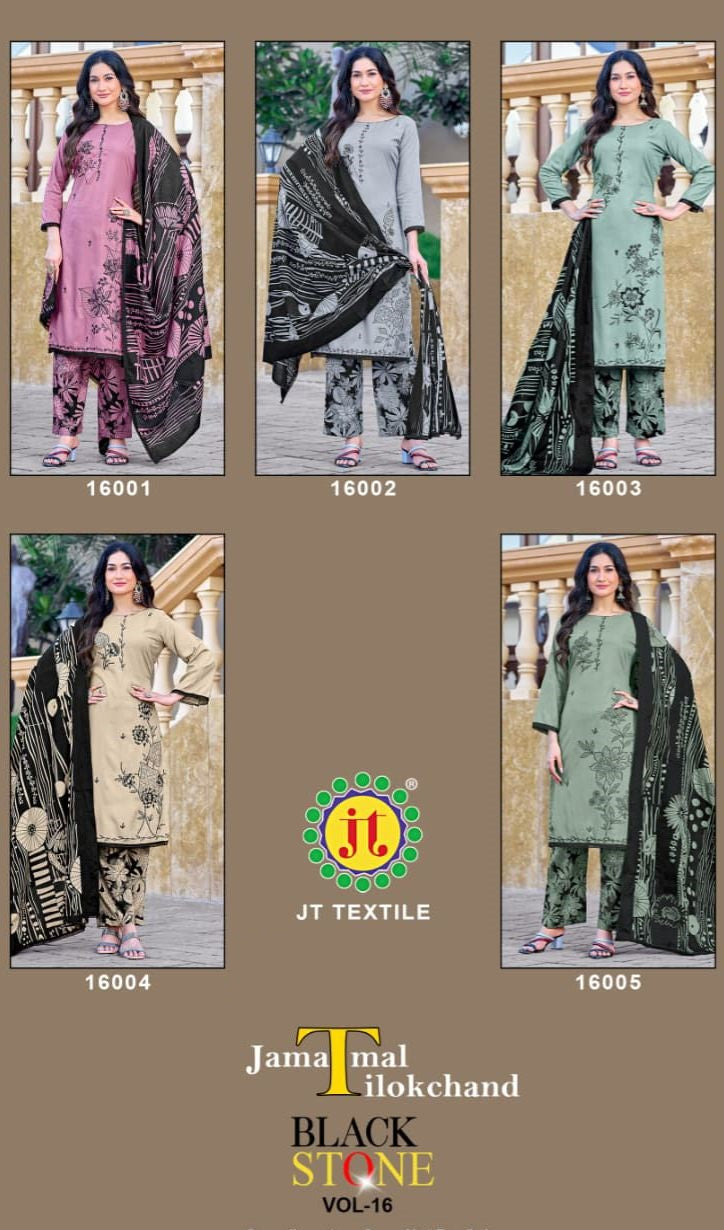 Black Stone Vol 16 Jt Rayon Pant Style Suits Wholesaler Gujarat