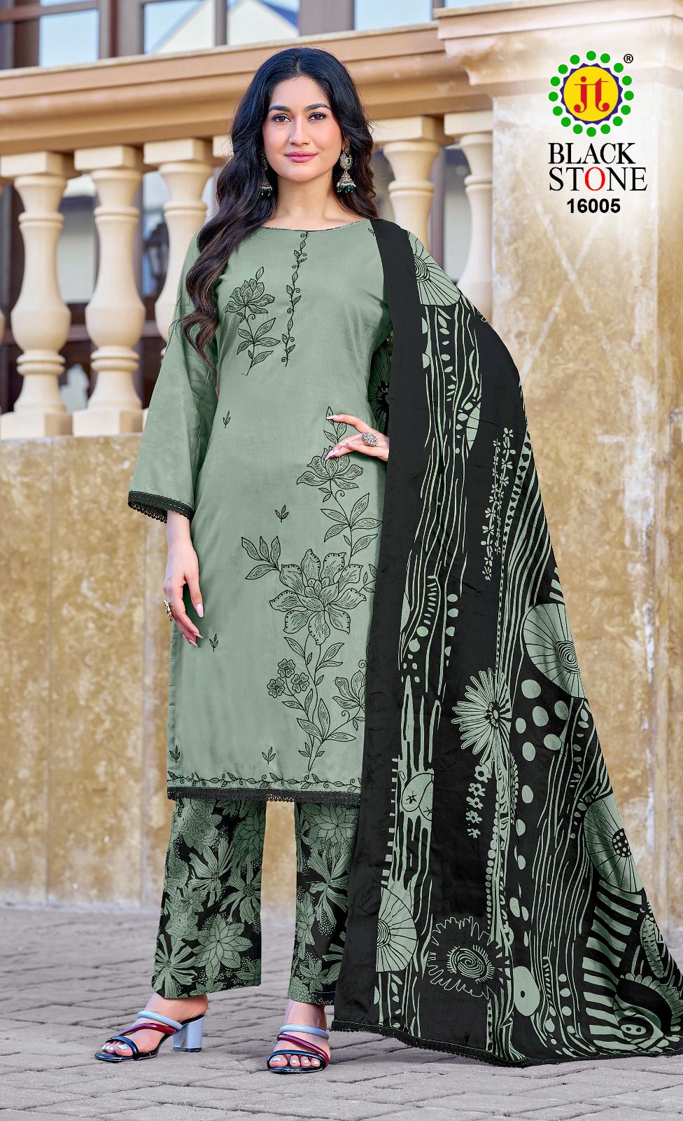 Black Stone Vol 16 Jt Rayon Pant Style Suits Wholesaler Gujarat