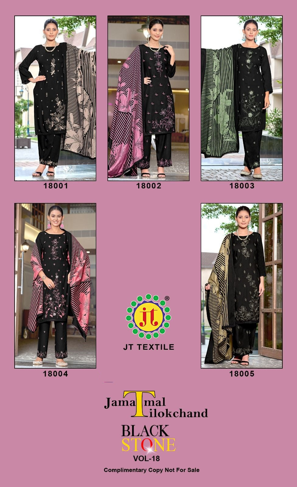 Black Stone Vol 18 Jt Rayon Pant Style Suits Supplier
