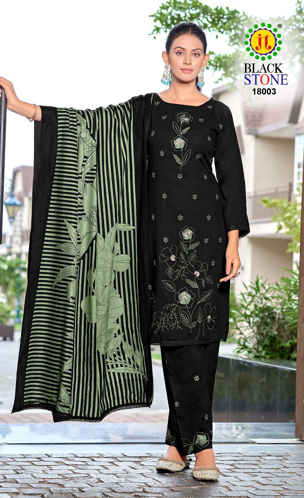 Black Stone Vol 18 Jt Rayon Pant Style Suits Supplier