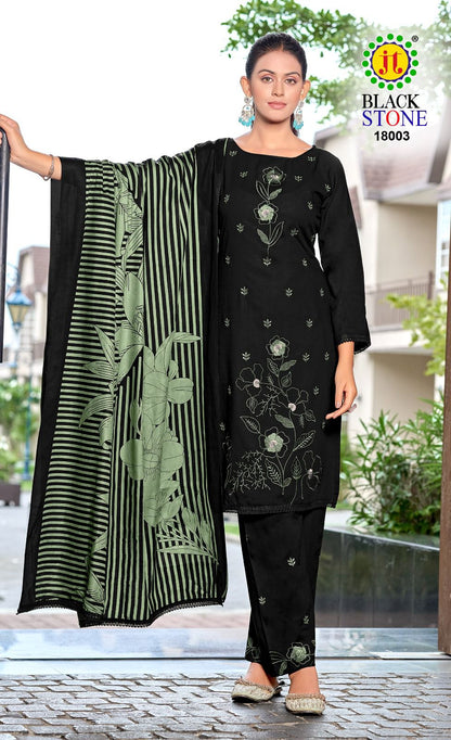 Black Stone Vol 18 Jt Rayon Pant Style Suits Supplier