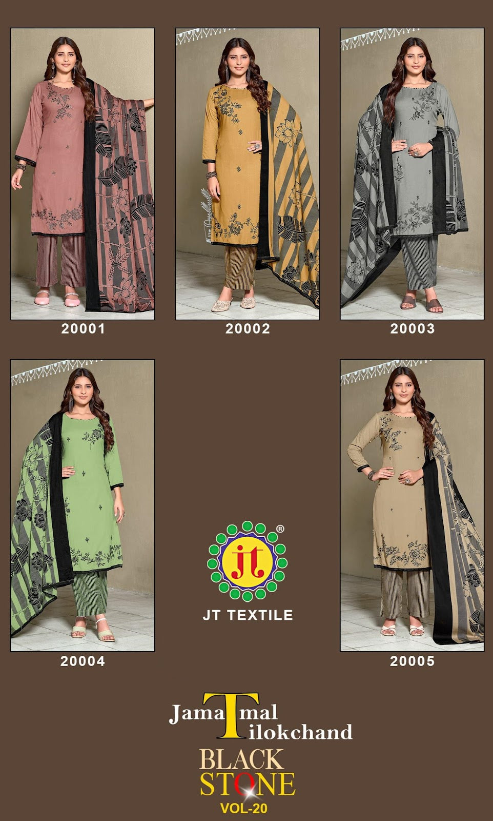 Black Stone Vol 20 Jt Rayon Pant Style Suits Manufacturer