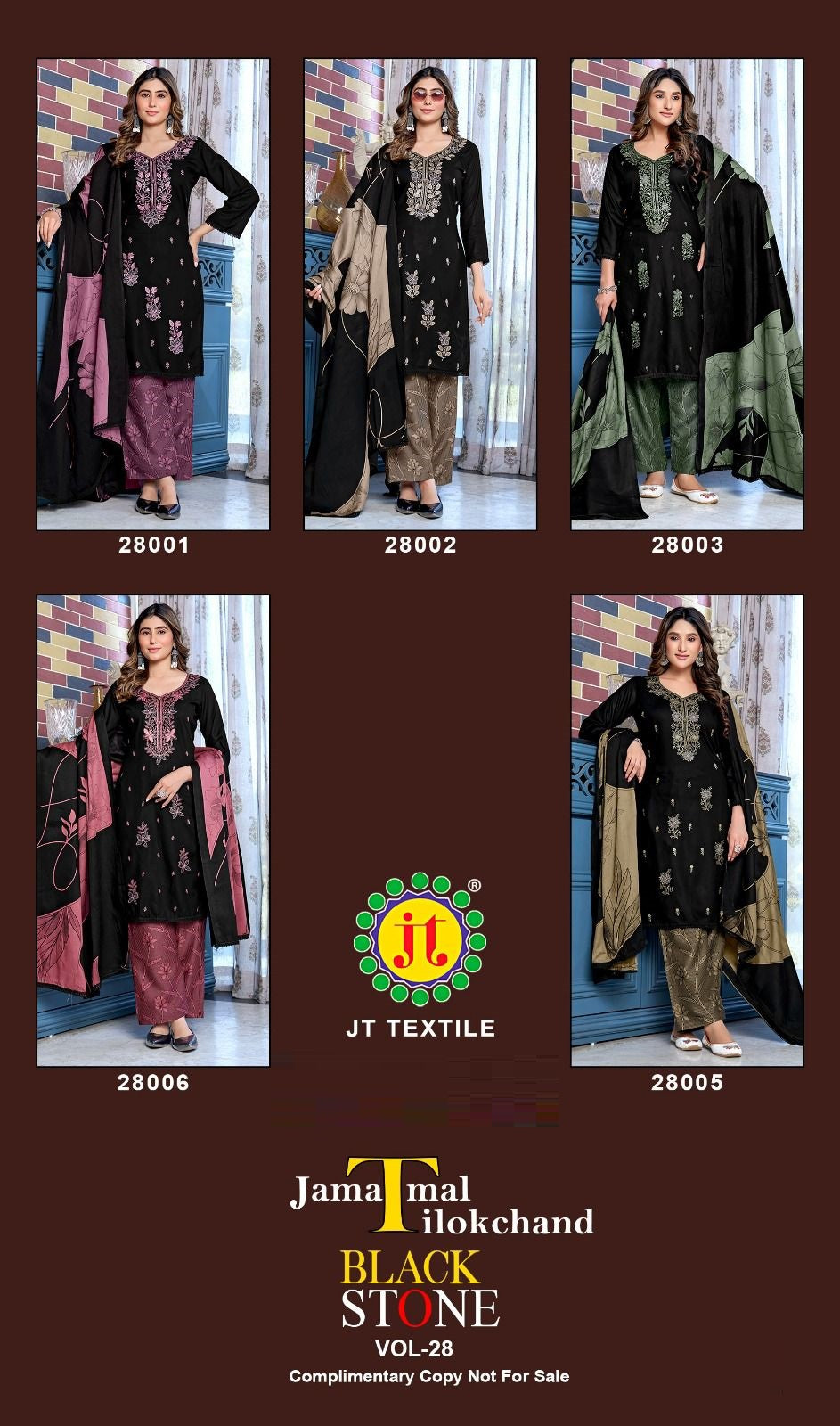 Black Stone Vol 28 Jt Rayon Pant Style Suits Manufacturer