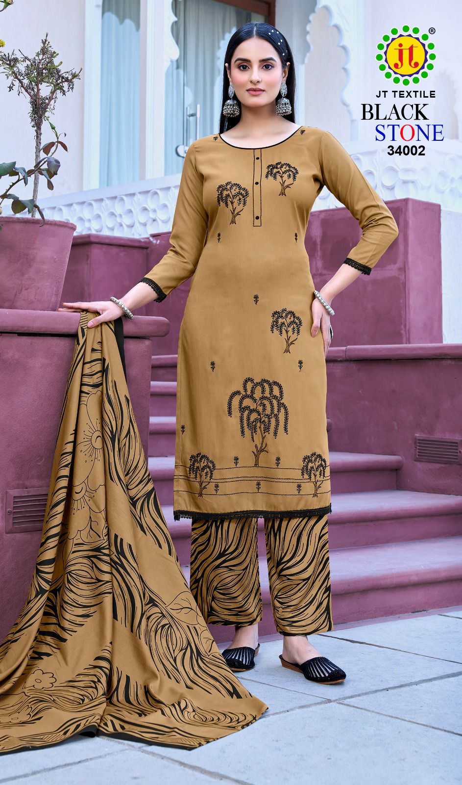 Black Stone Vol 34 Jt Rayon Pant Style Suits Supplier India