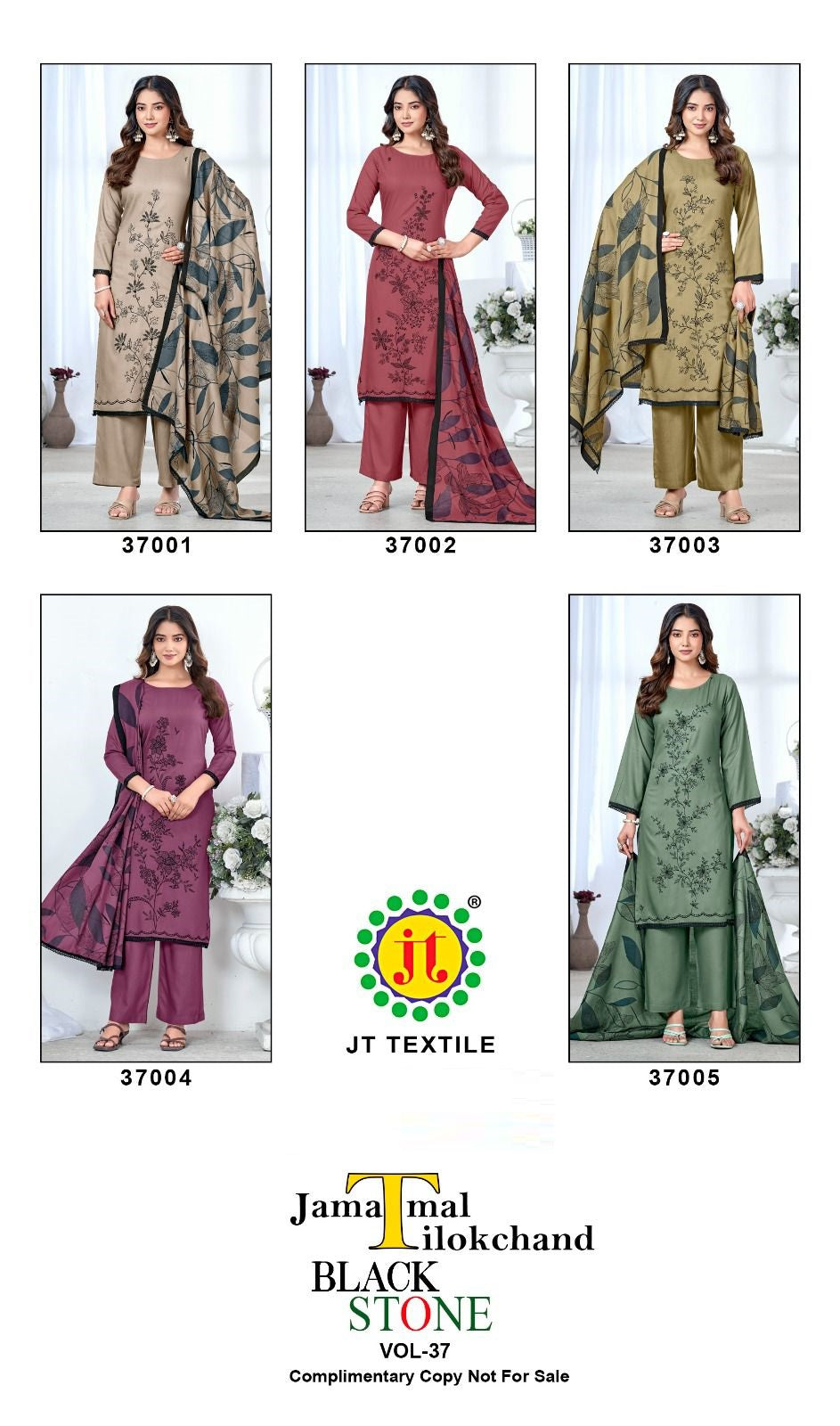 Black Stone Vol 37 Jt Rayon Pant Style Suits Wholesaler Gujarat