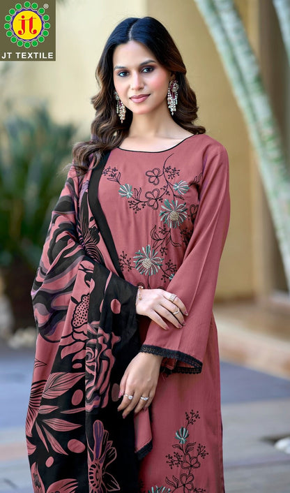 Black Stone Vol 38 Jt Rayon Pant Style Suits Exporter