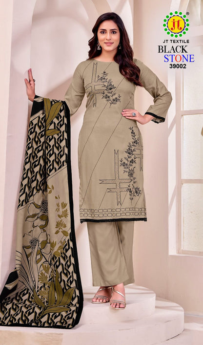 Black Stone Vol 39 Jt Rayon Pant Style Suits Supplier