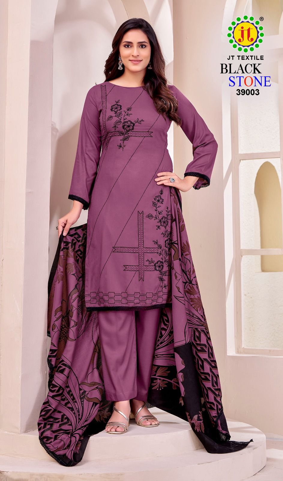 Black Stone Vol 39 Jt Rayon Pant Style Suits Supplier