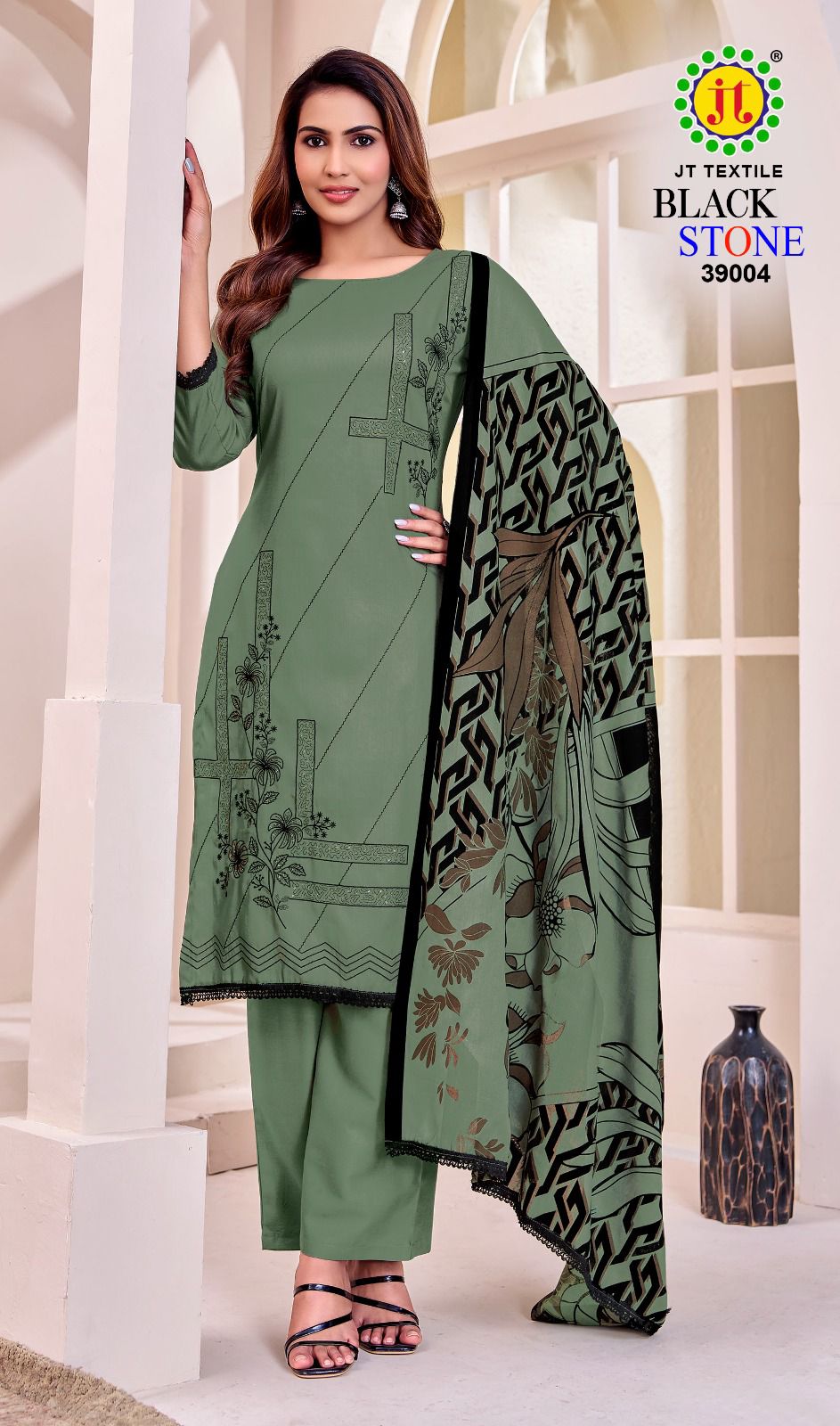 Black Stone Vol 39 Jt Rayon Pant Style Suits Supplier