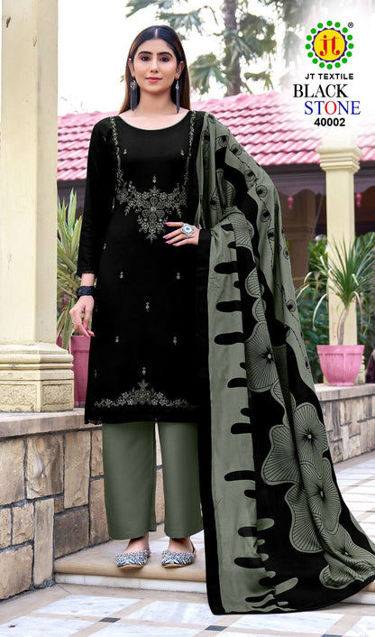 Black Stone Vol 40 Jt Rayon Pant Style Suits Supplier Ahmedabad