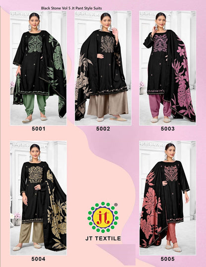 Black Stone Vol 5 Jt Rayon Pant Style Suits Wholesaler
