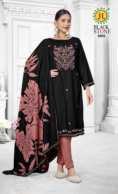 Black Stone Vol 5 Jt Rayon Pant Style Suits Wholesaler