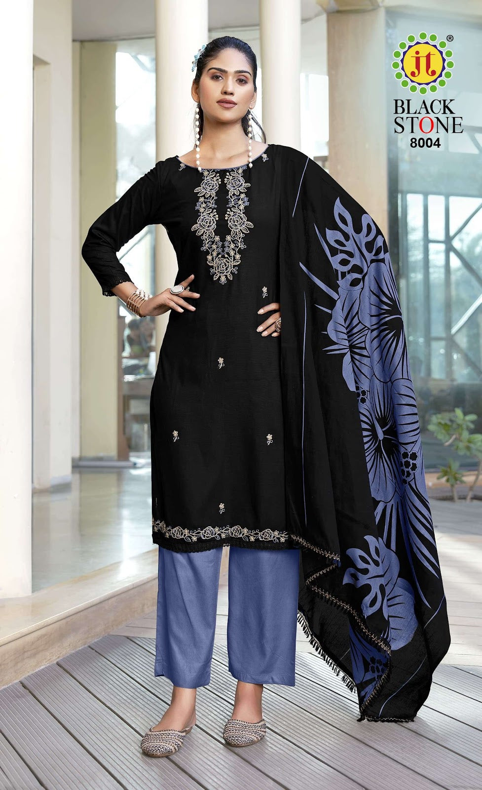 Black Stone Vol 8 Jt Rayon Pant Style Suits Wholesaler India