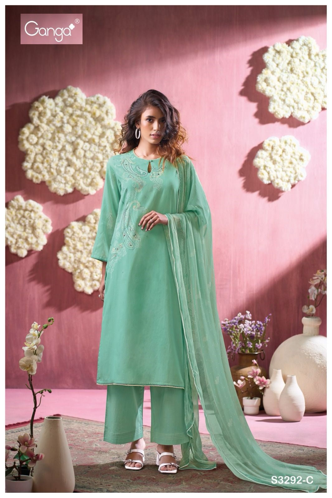 Blaire 3292 Ganga Mal Plazzo Style Suits Exporter Gujarat