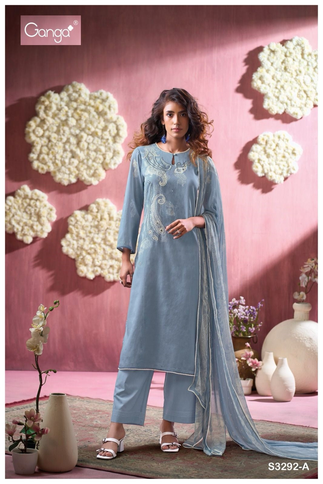 Blaire 3292 Ganga Mal Plazzo Style Suits Exporter Gujarat