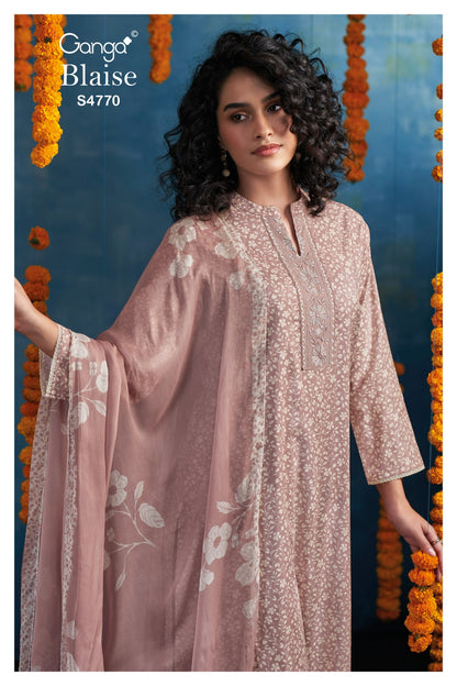 Blaise 4770 Ganga Cotton Plazzo Style Suits Exporter India