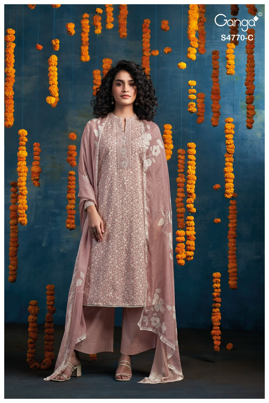 Blaise 4770 Ganga Cotton Plazzo Style Suits Exporter India