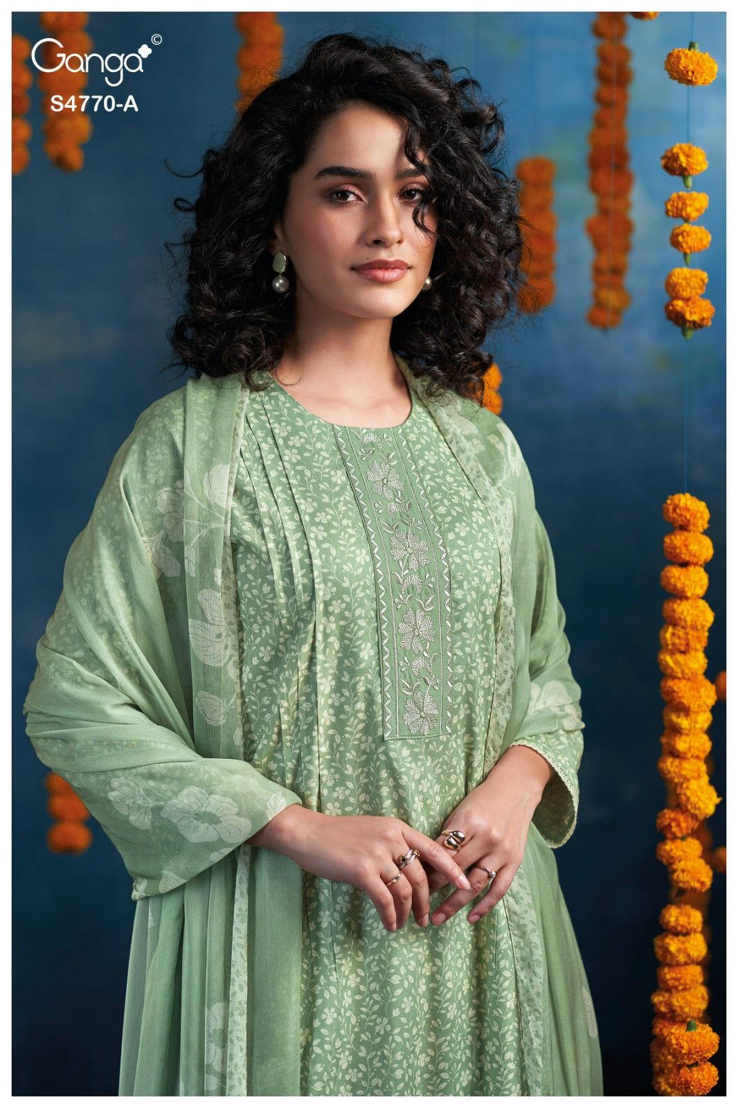 Blaise 4770 Ganga Cotton Plazzo Style Suits Exporter India
