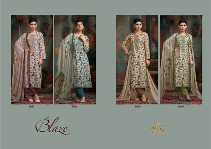 Blaze Rang Fashion Swiss Lawn Pant Style Suits Manufacturer India