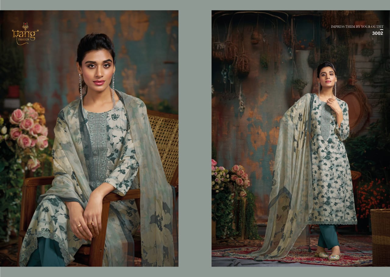 Blaze Rang Fashion Swiss Lawn Pant Style Suits Manufacturer India