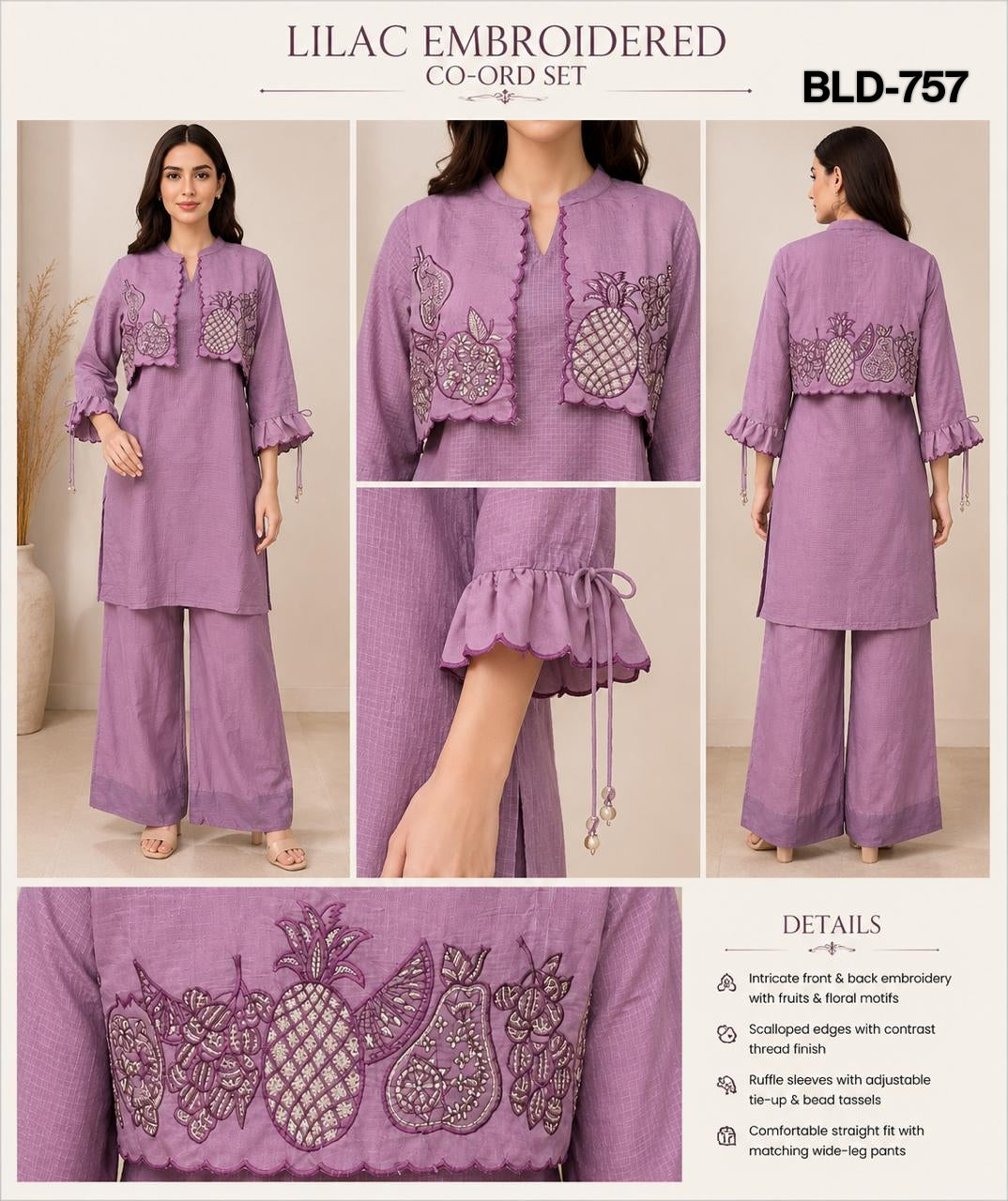 Bld 754-757 Bl Cotton Co Ord Set Manufacturer Gujarat