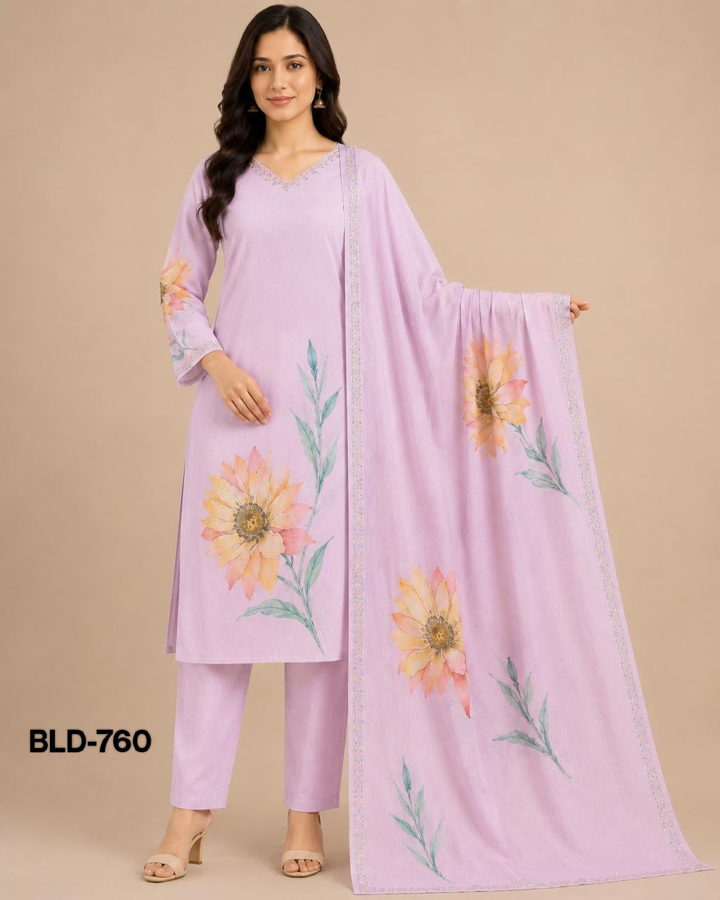 Bld 758-764 Bl Readymade Cotton Pant Suits Exporter Gujarat