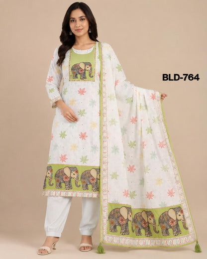 Bld 758-764 Bl Readymade Cotton Pant Suits Exporter Gujarat