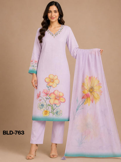 Bld 758-764 Bl Readymade Cotton Pant Suits Exporter Gujarat