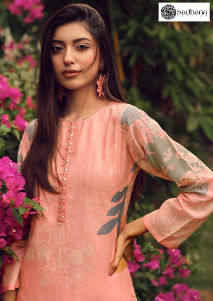 Blerina Sadhana Pure Linen Pant Style Suits Wholesale Rate