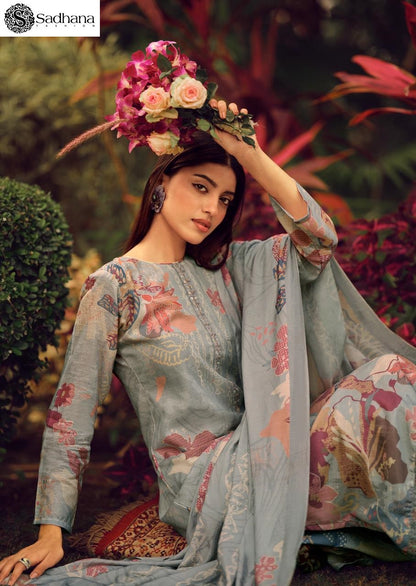 Blerina Sadhana Pure Linen Pant Style Suits Wholesale Rate