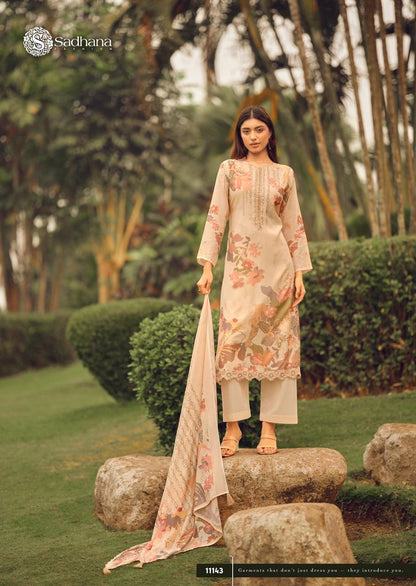 Blerina Sadhana Pure Linen Pant Style Suits Wholesale Rate