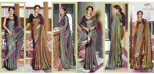 Blessings Vol 3 Vallabhi Prints Brasso Sarees Wholesale
