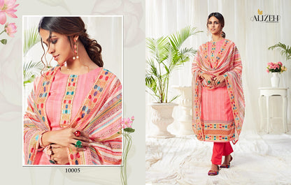Bliss 10004-10009 Alizeh Readymade Cotton Pant Suits Wholesale