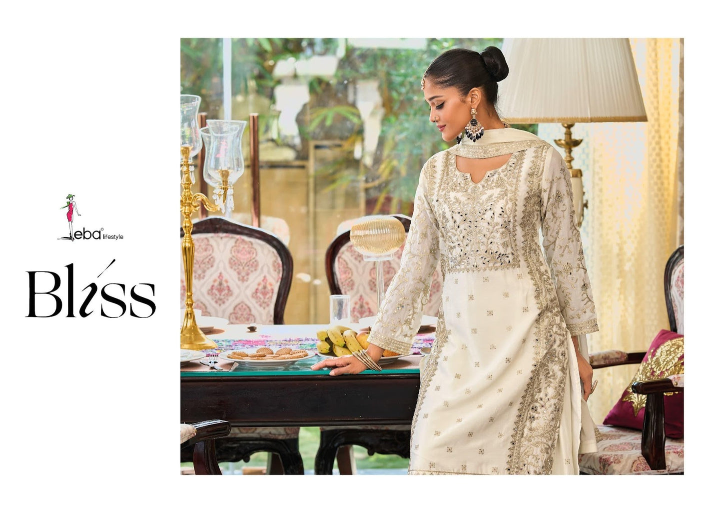 ब्लिस एबा लाइफस्टाइल चिनॉन रेडीमेड प्लाज़ो स्टाइल सूट थोक विक्रेता