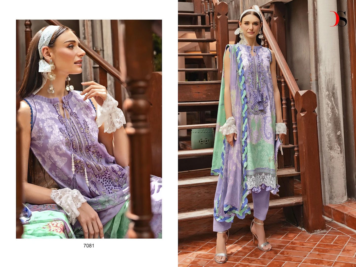 Bliss Lawn 24-2 Deepsy Cotton Pakistani Patch Work Suits Exporter Gujarat