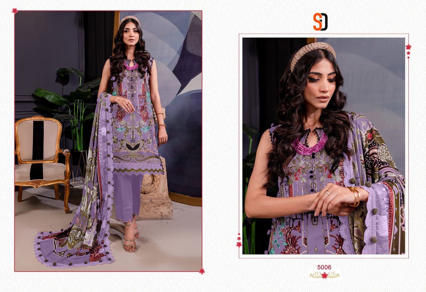 Bliss Vol 5 Shraddha Designer Lawn Cotton Pakistani Patch Work Suits