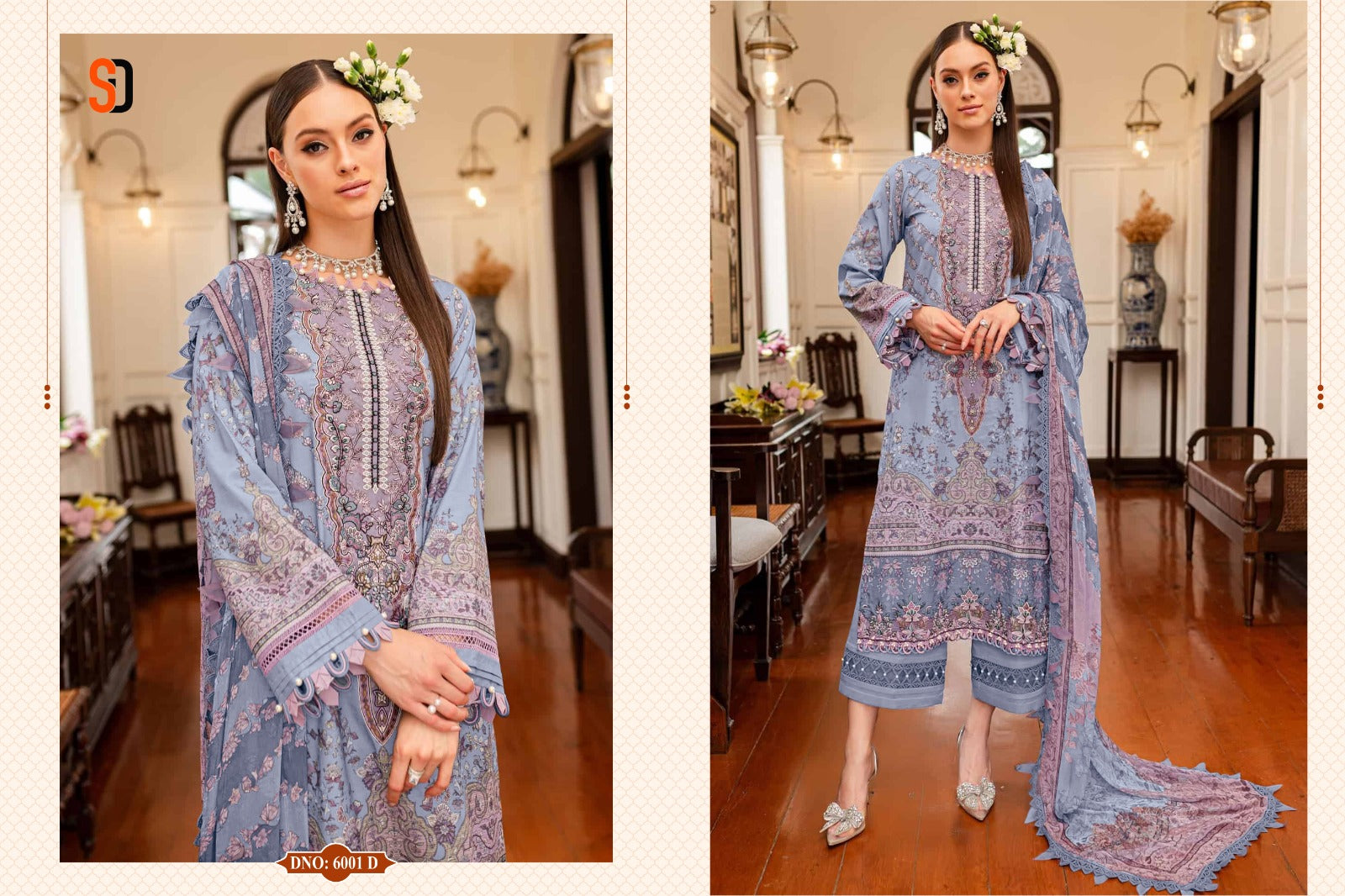 Bliss Vol 6 Shraddha Designer Lawn Cotton Pakistani Patch Work Suits Wholesaler Ahmedabad