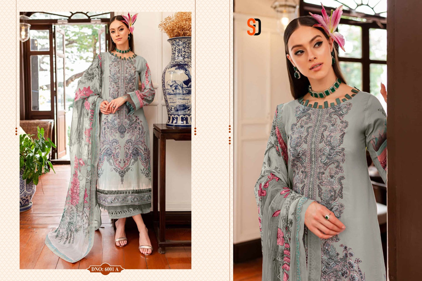 Bliss Vol 6 Shraddha Designer Lawn Cotton Pakistani Patch Work Suits Wholesaler Ahmedabad