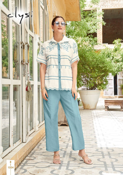 Blizz Clysi Cotton Top Bottom Set Wholesaler Ahmedabad