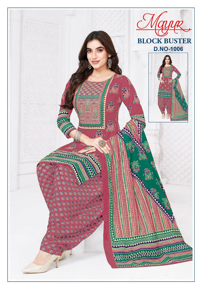 Block Buster Vol 1 Mayur Creation Cotton Dress Material Wholesaler Gujarat