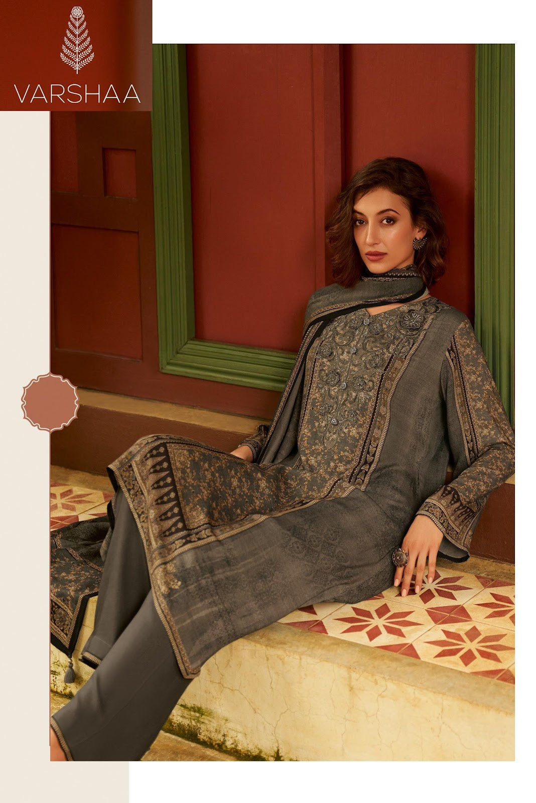 Bloom Buds Varshaa Viscose Pashmina Suits Supplier India